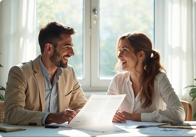 socios en una oficina